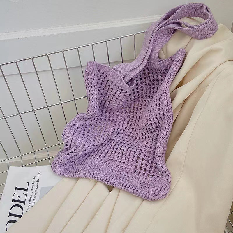 Crochet Tote Bag Tote Handbag Knit Bag
