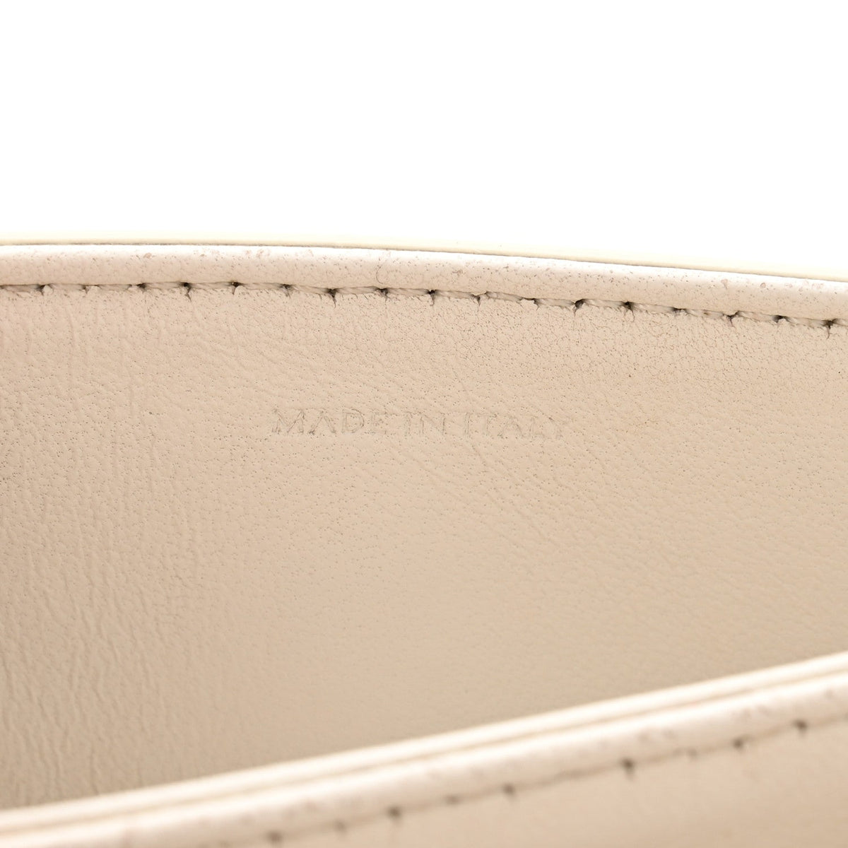 Shiny Calfskin Teen Triomphe Arctic White