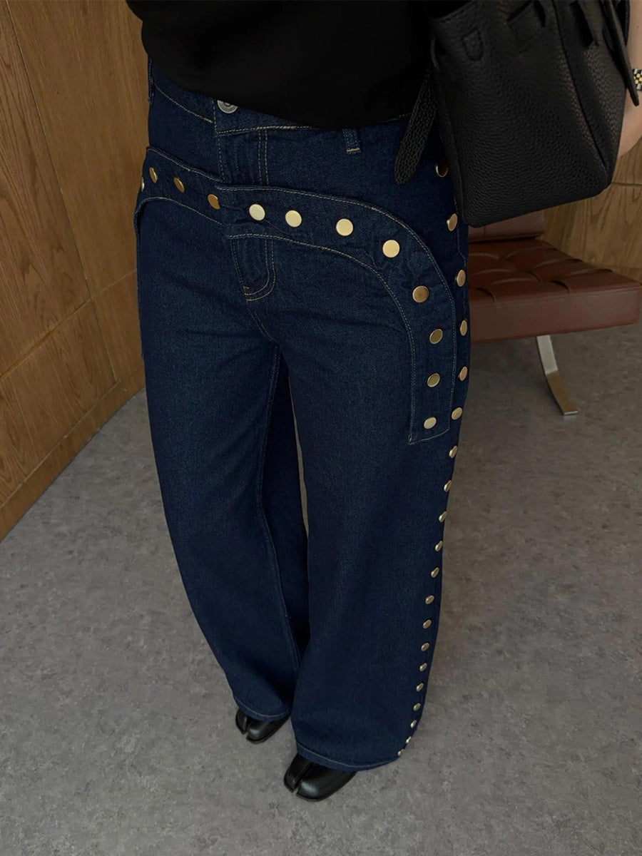 Alondra High-Waisted Paneled Jeans