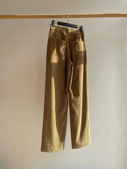 MIUMIU WIDE-LEG PANTS STYLE 671