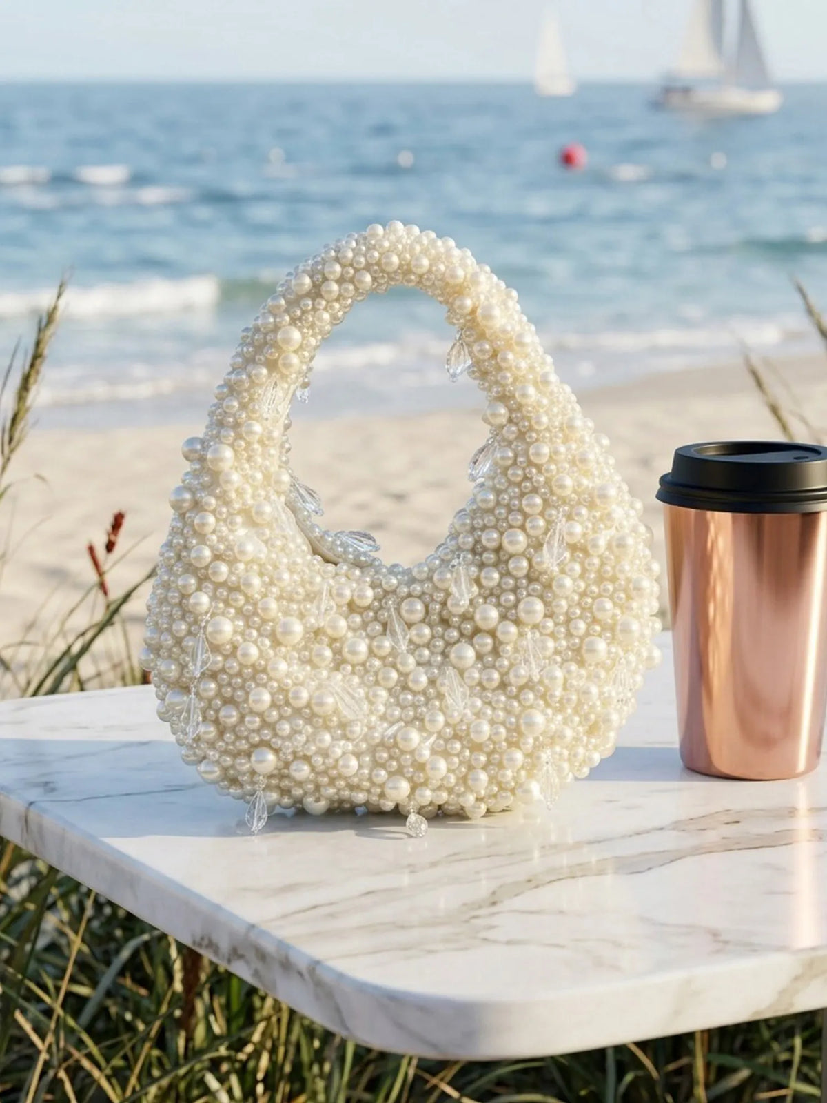 Juliette Crystal and Pearl Handbag