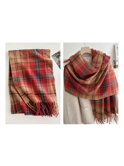 Scarvii - Plaid Winter Scarf Shawl for Women
