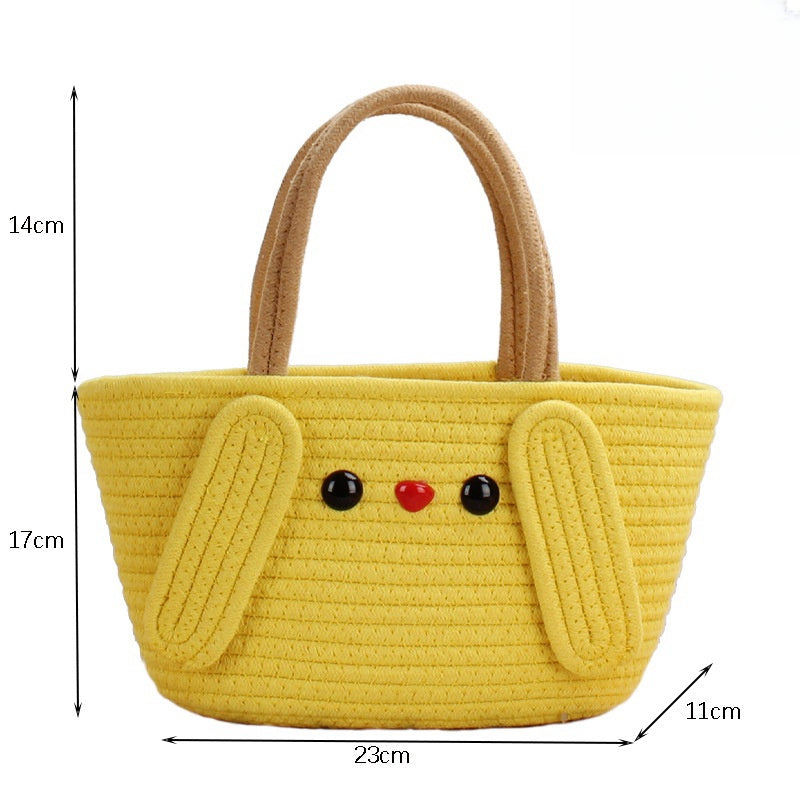 Crochet Market Bag Cartoon Cute Bag