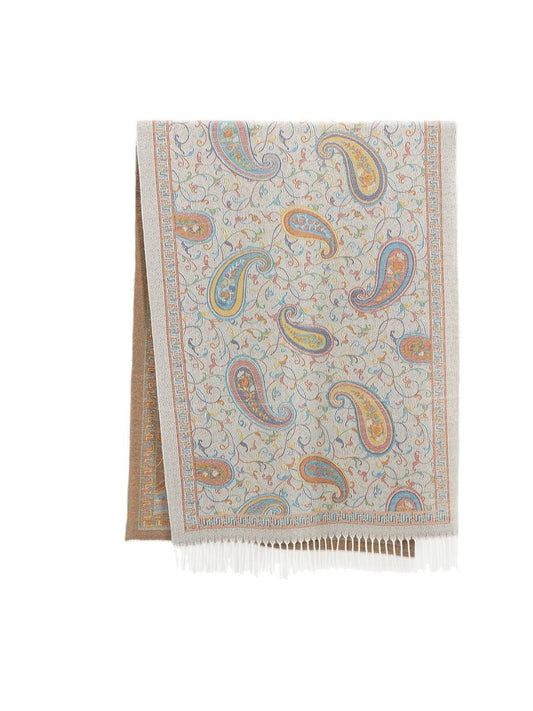 Scarvii - Winter Paisley Print Scarf Wrap - Versatile &amp; Stylish