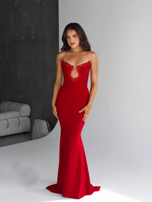 Bellatrix Diamond Strapless Maxi Dress