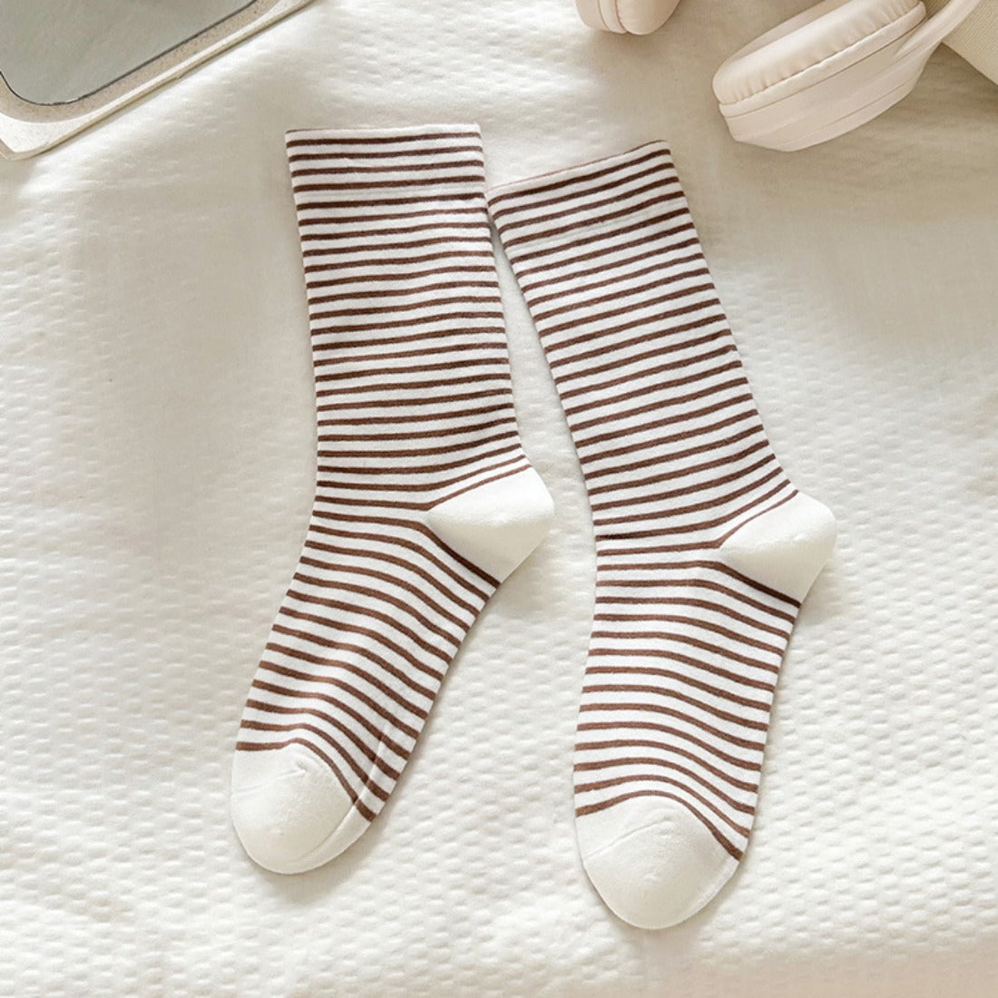 Rufia - Colorful Striped Mid-Calf Socks