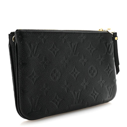 Empreinte Double Zip Pochette Black