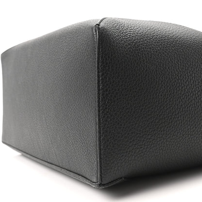Grained Calfskin Large Puzzle Edge Bag Black