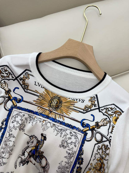 Hm Long Sleeve Knit Sweater White Silk Acrylic