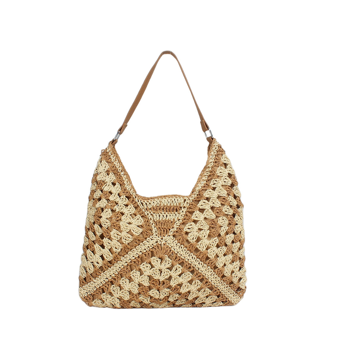 Crochet Granny Square Bag High Capacity Woven Bag