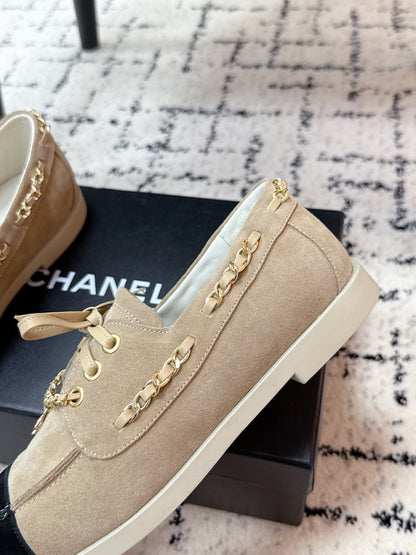 CC Cruise 25/26 Moccasins Black Light Taupe Suede