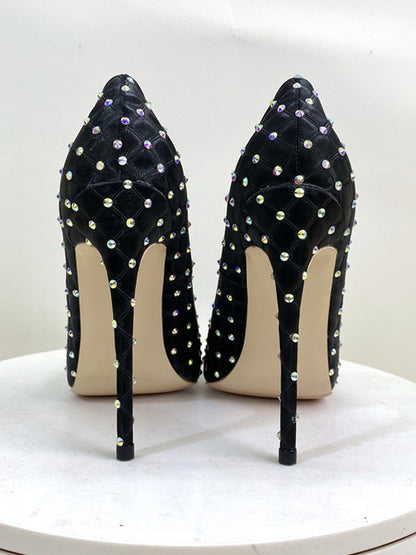 Cecelia Diamond-Studded High Heels
