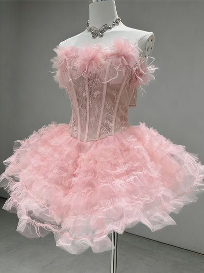 Camille Sweet Lace Mini Dress