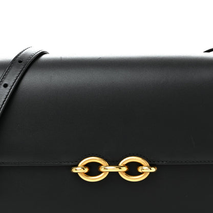 Smooth Calfskin Le Maillon Satchel Black