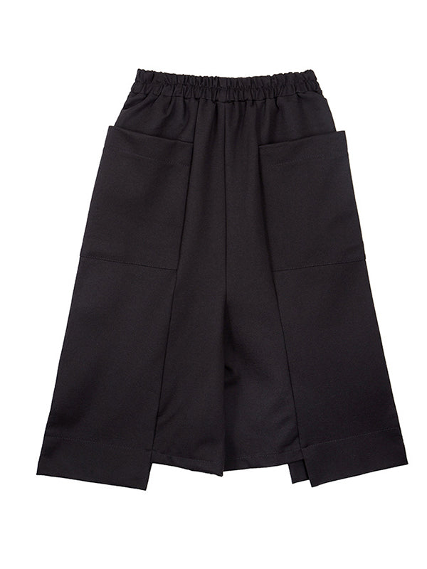 Casual Loose Asymmetric High Waisted Straight Leg Pants