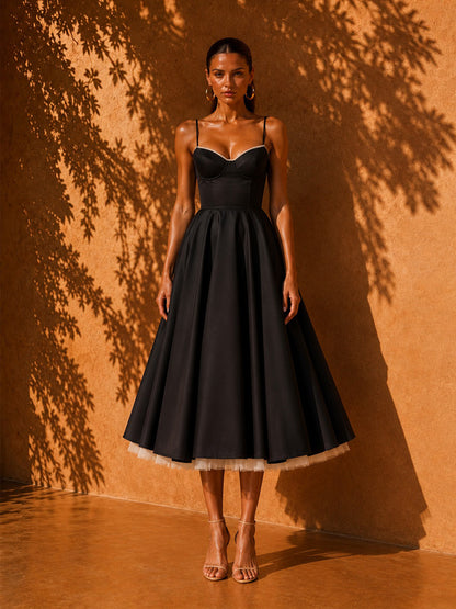 Hailey Elegant Strappy Midi Dress