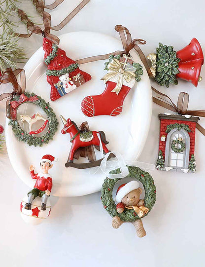 Colorful Christmas Tree Hanging Ornament