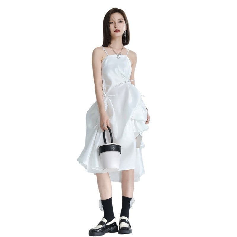 Pleated Irregular Dress