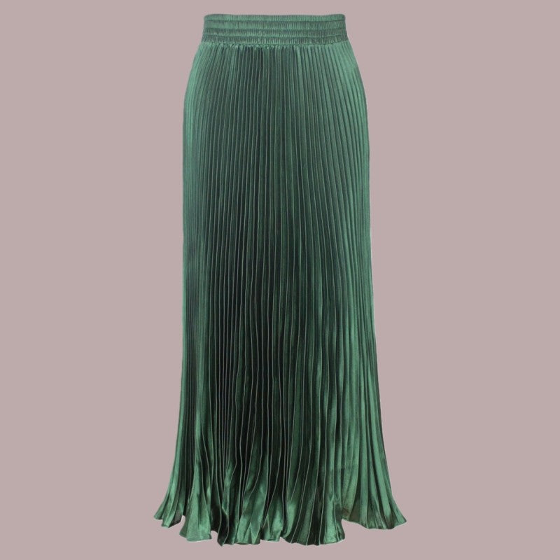 Long Accordion Pleated Skirt