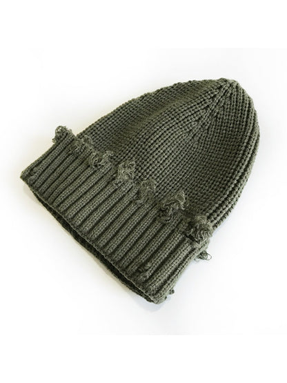 Haila - Distressed Knitted Beanie
