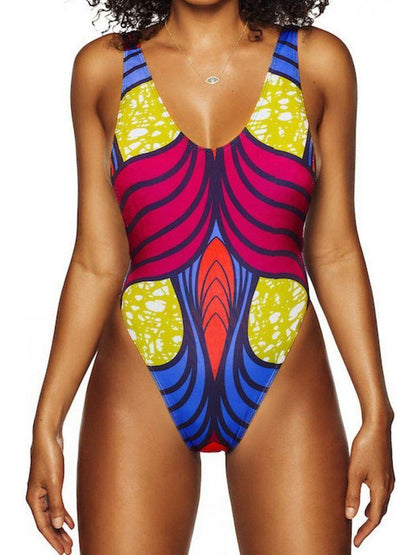 Sexy One-Piece Printed Bikini Swimsuit