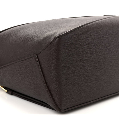 Soft Grained Calfskin Small Puzzle Edge Bag Dark Chestnut