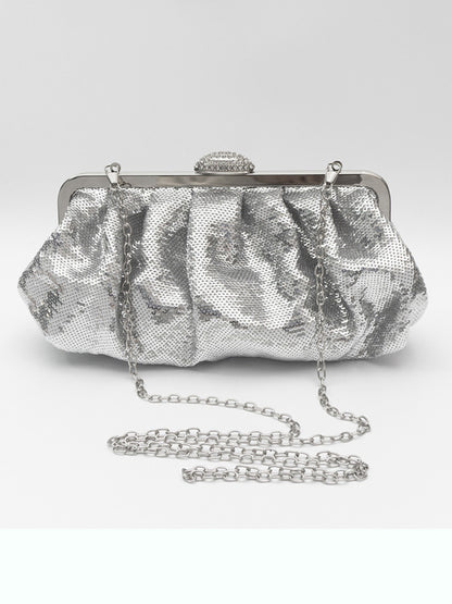Ivana Fish-Scale Sequin Evening Bag