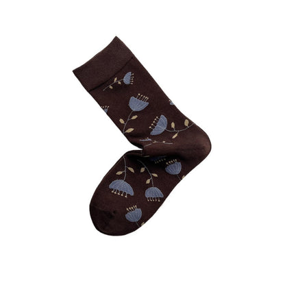 Rufia - Vintage Floral Umbrella Pattern Women’s Socks