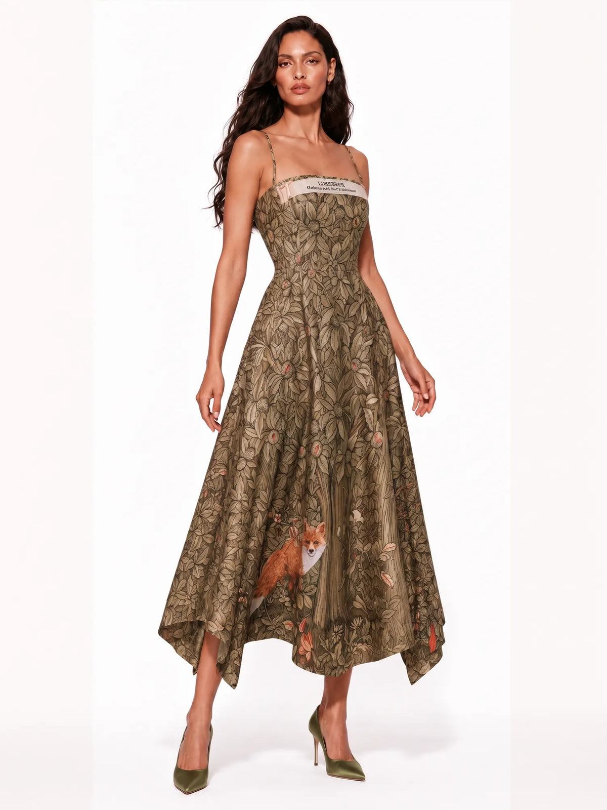 Sienna Floral-Print Camisole Midi Dress