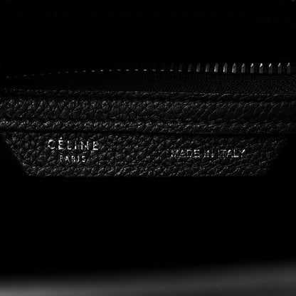 Drummed Calfskin Micro Luggage Black