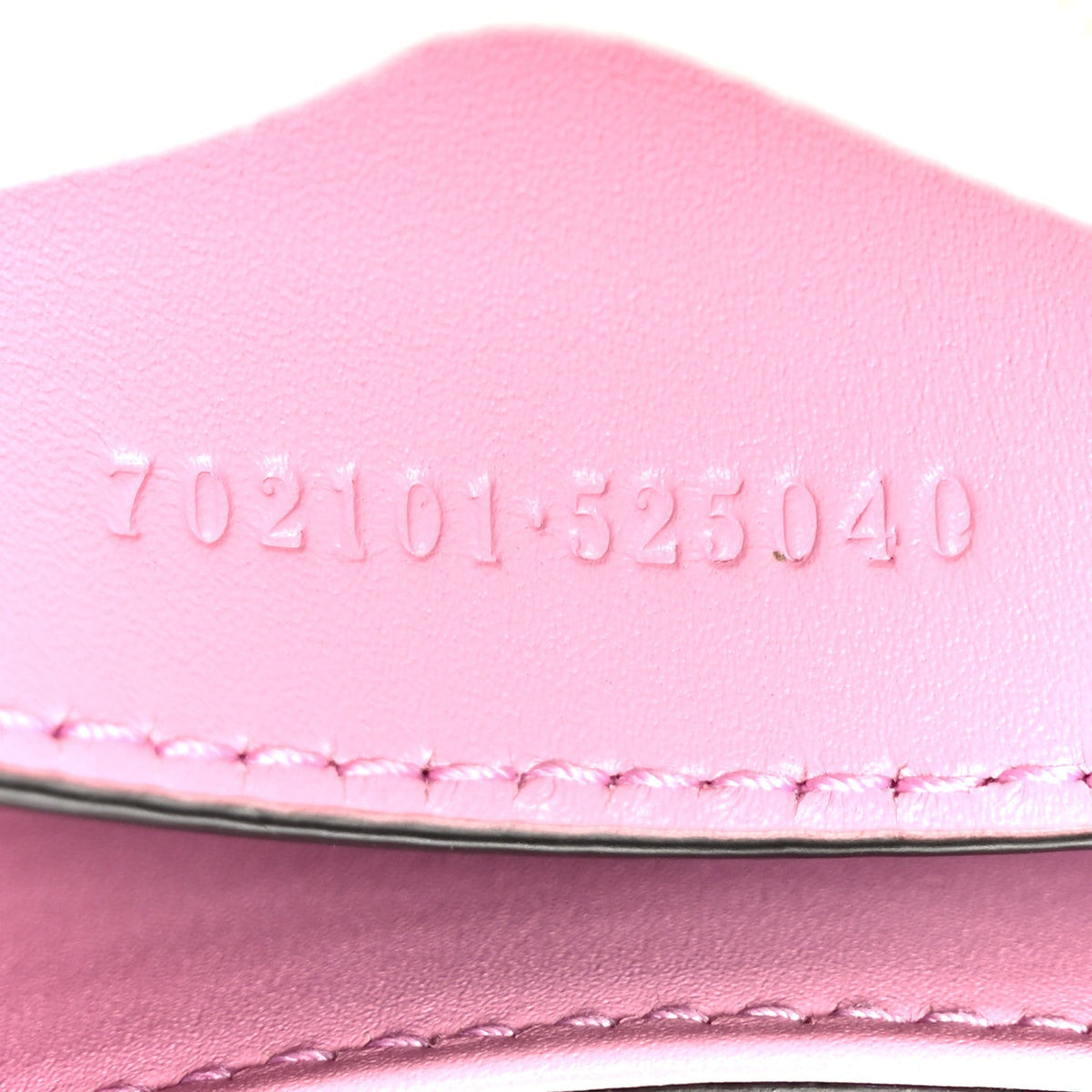 Calfskin Bamboo Backpack Glossy Pink