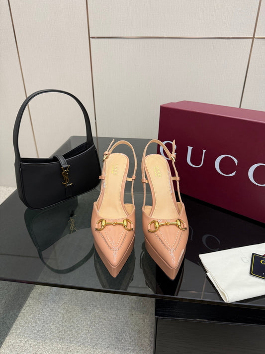 GG 25 Platform Sandals 11.8cm Muted Pink Patent Leather