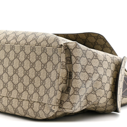 GG Plus Monogram Messenger Diaper Bag Dark Brown