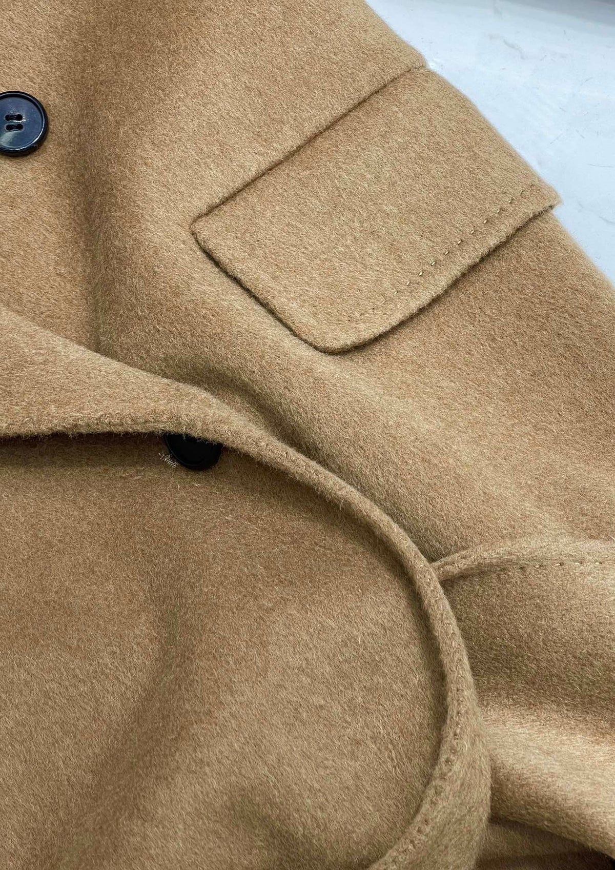 MAX MARA 25S KNITTED NOTCHED-COLLAR COAT 053