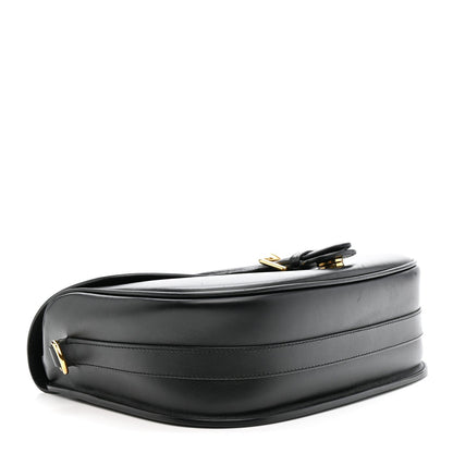 Box Calfskin Large Bobby Flap Black