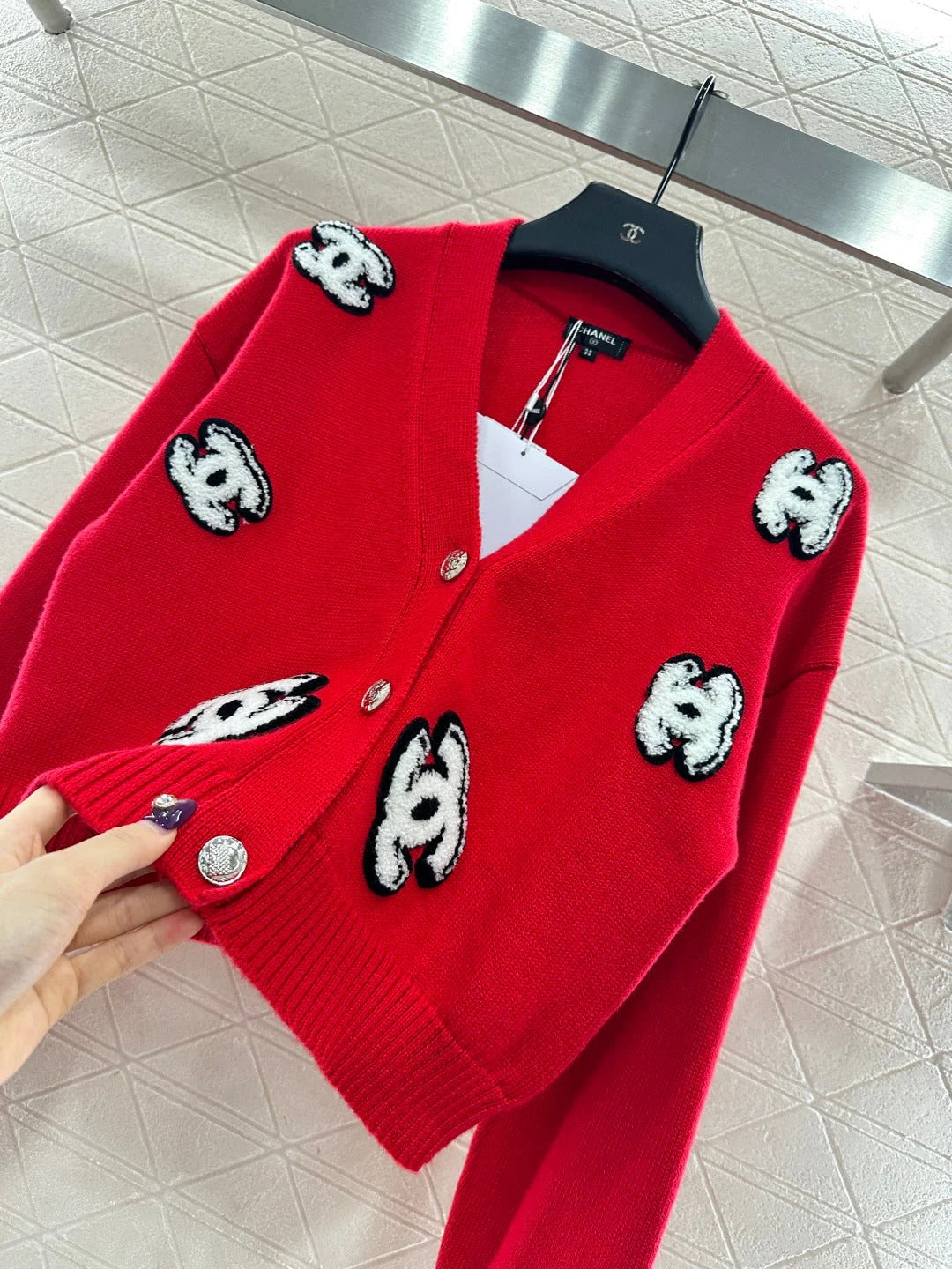 CHANEL 25S KNITTED CARDIGAN 642