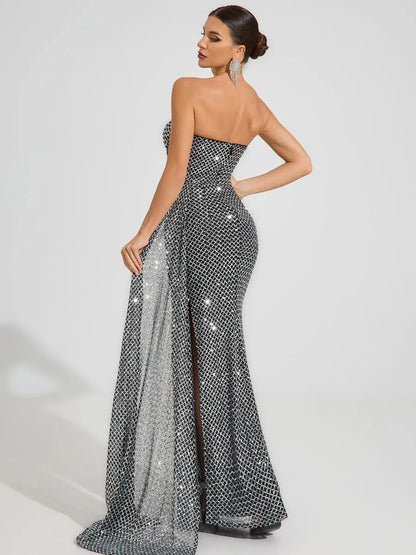Johanna Argent Strapless Maxi Dress