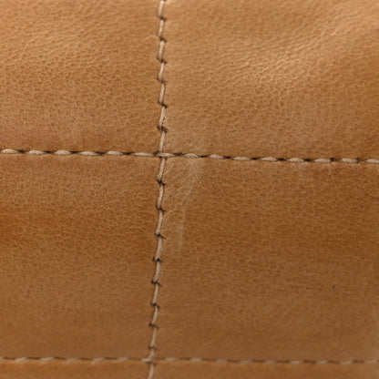 Lambskin Chocolate Bar Accordion Reissue Flap Beige