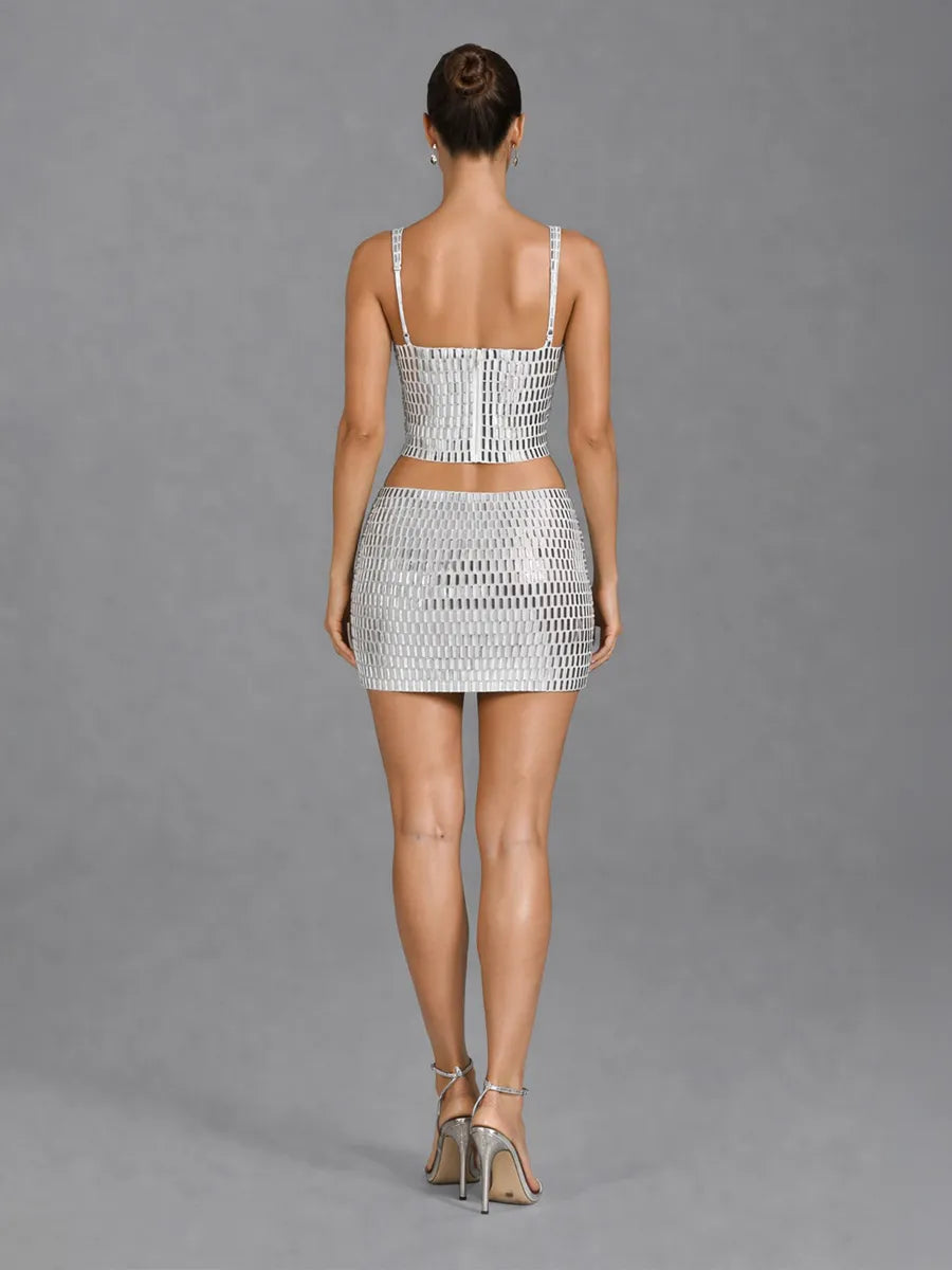 Esme Low-Rise Mini Skirt Two Piece Set