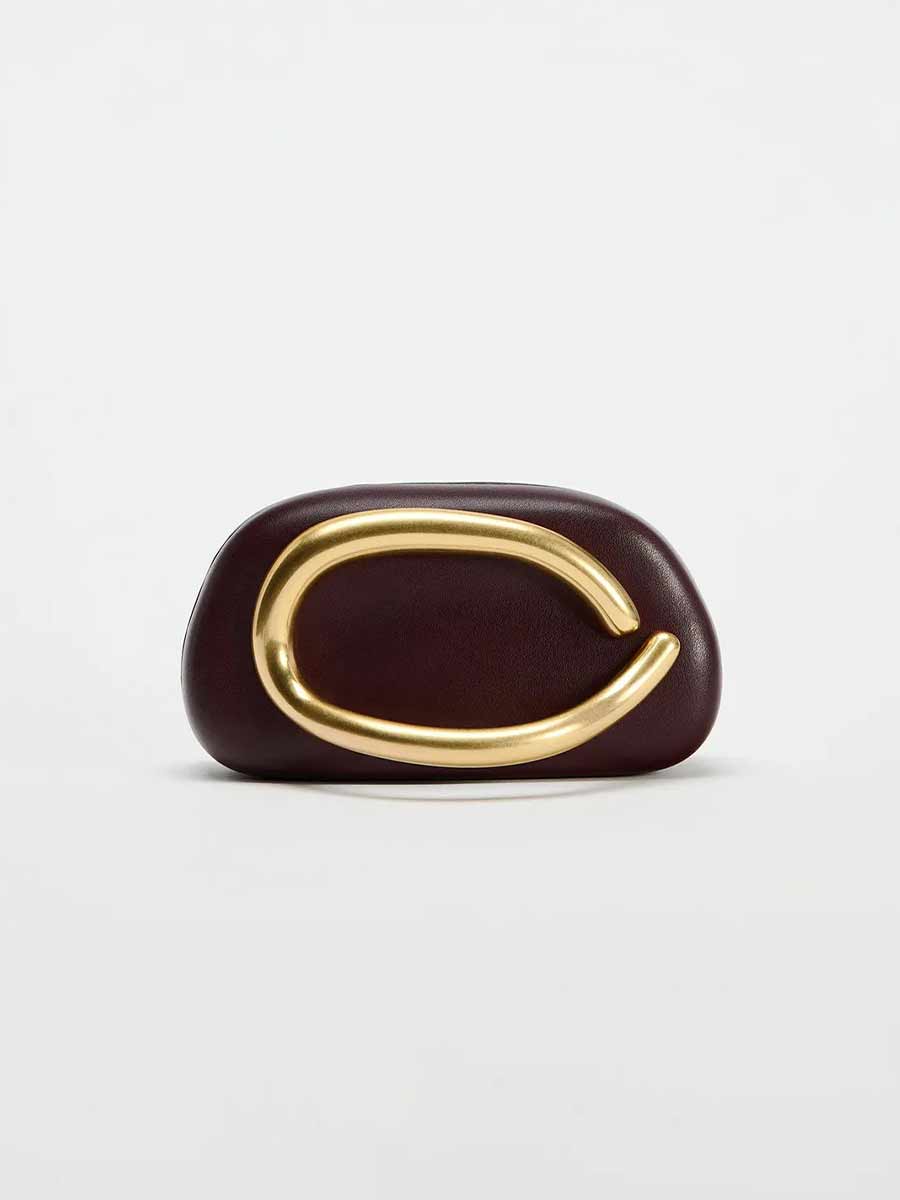 Emelia Curved Metal Box Bag