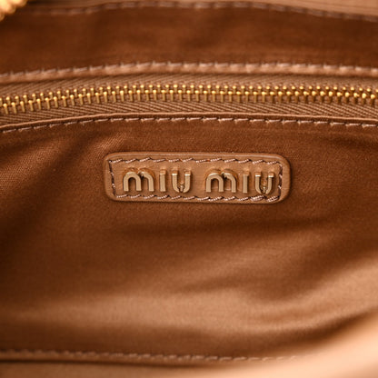 Nappa Matelasse Regular Arcadie Top Handle Bag Caramel