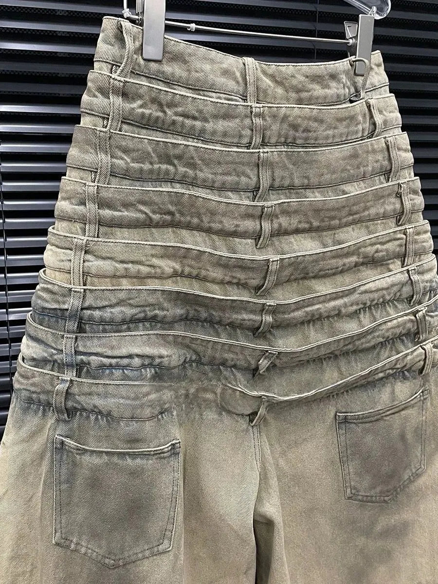Lilith Uniquely Designed Multi-Waistband Jeans