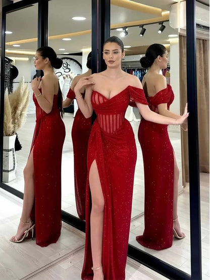 Antonella Maxi Dress In Red