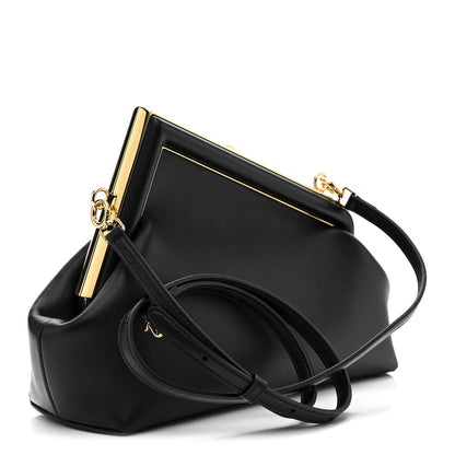 Shiny Nappa Small Fendi First Black
