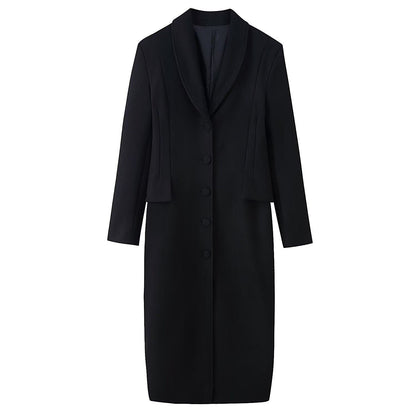 Wool Trench Coat With Belted Waist