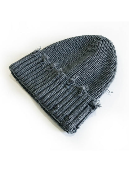 Haila - Distressed Knitted Beanie