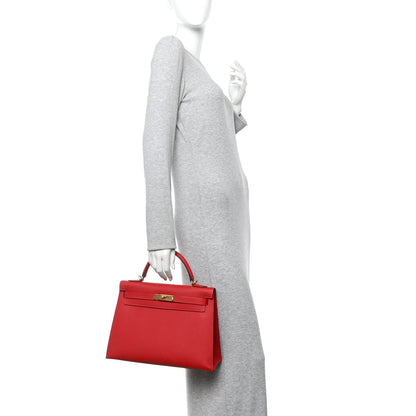 Epsom Kelly Sellier 32 Rouge Casaque