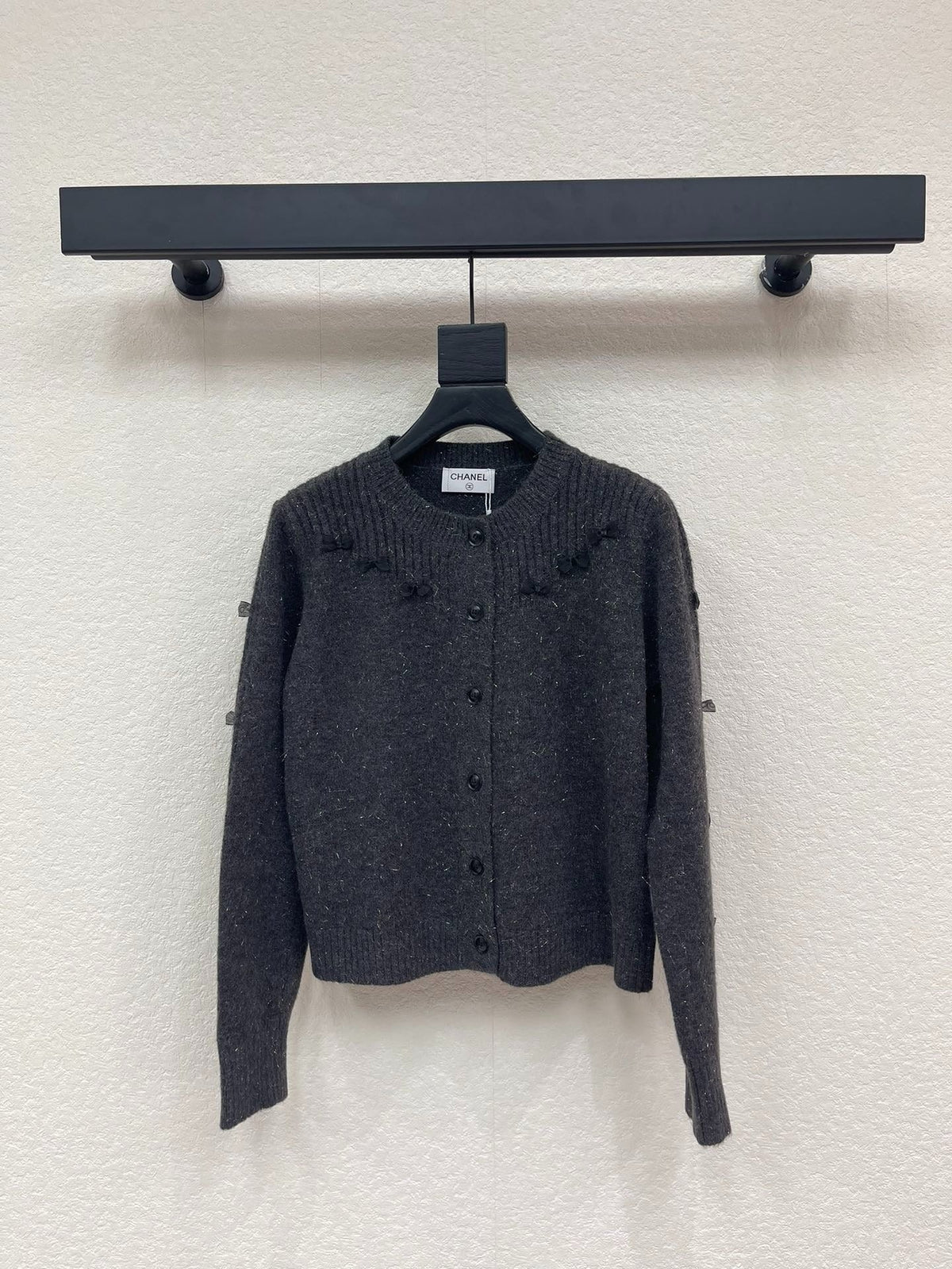 CC 26 Wool Cardigan With Small Bow 331297