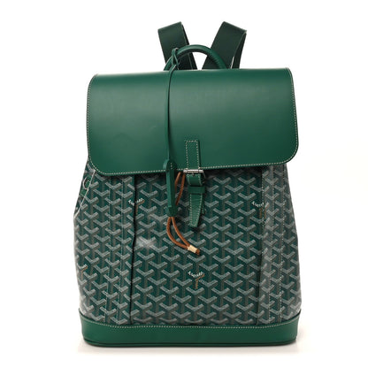 Goyardine Calfskin Alpin MM Backpack Green
