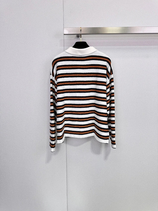 CHANEL 25S KNIT STRIPED POLO 587